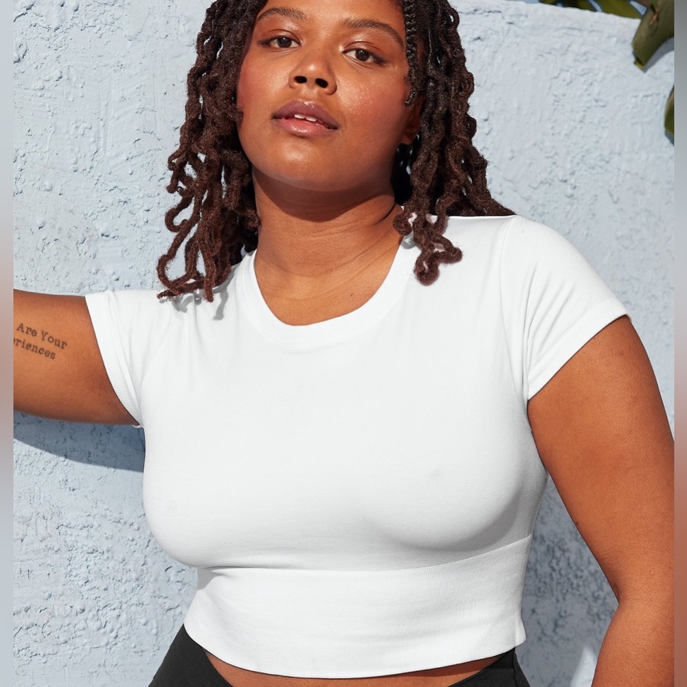 OFFLINE By Aerie Sidewalk Seamless Cropped T-Shirt